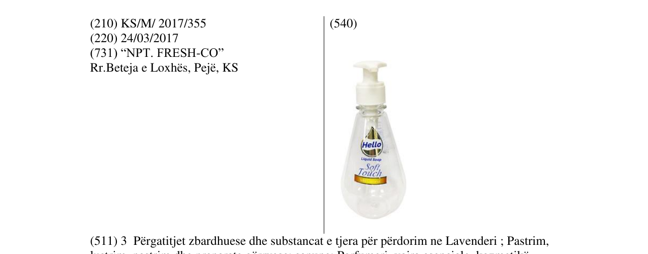 Zëri i markës Hello 420 në buletin