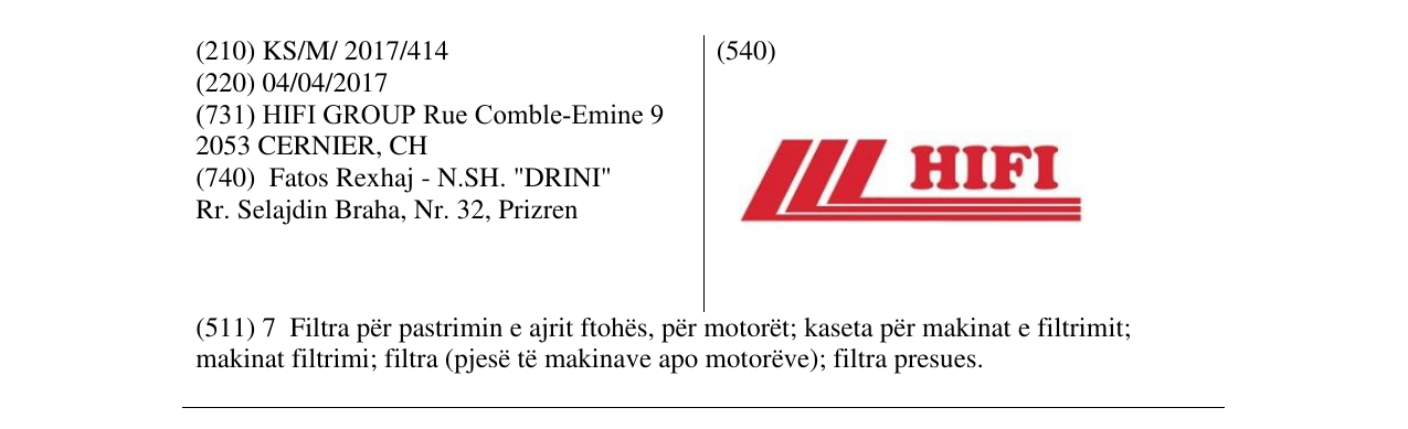 Zëri i markës HIFI në buletin