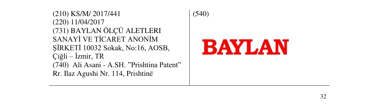 Zëri i markës BAYLAN në buletin
