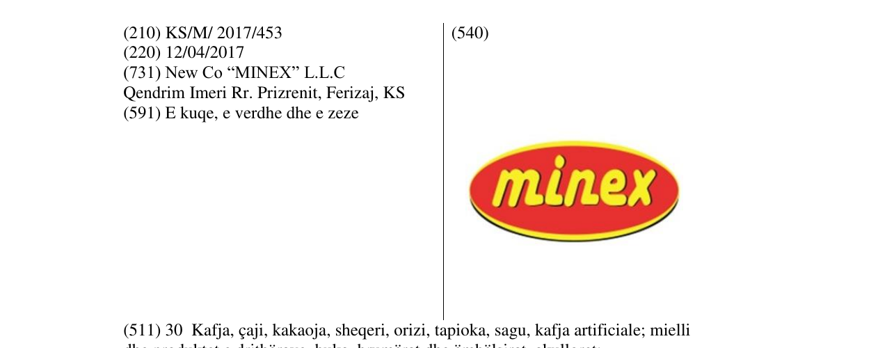 Zëri i markës minex në buletin