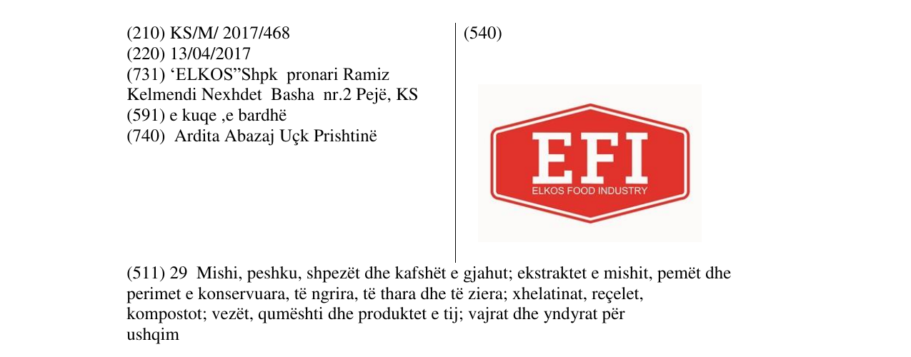 Zëri i markës EFI në buletin