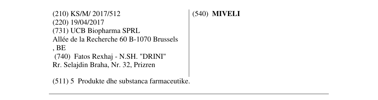 Zëri i markës MIVELI në buletin