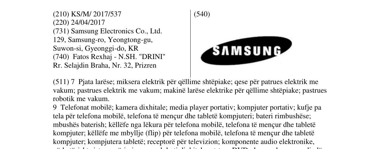 Zëri i markës SAMSUNG në buletin