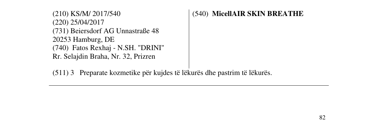 Zëri i markës MicellAIR SKIN BREATHE në buletin