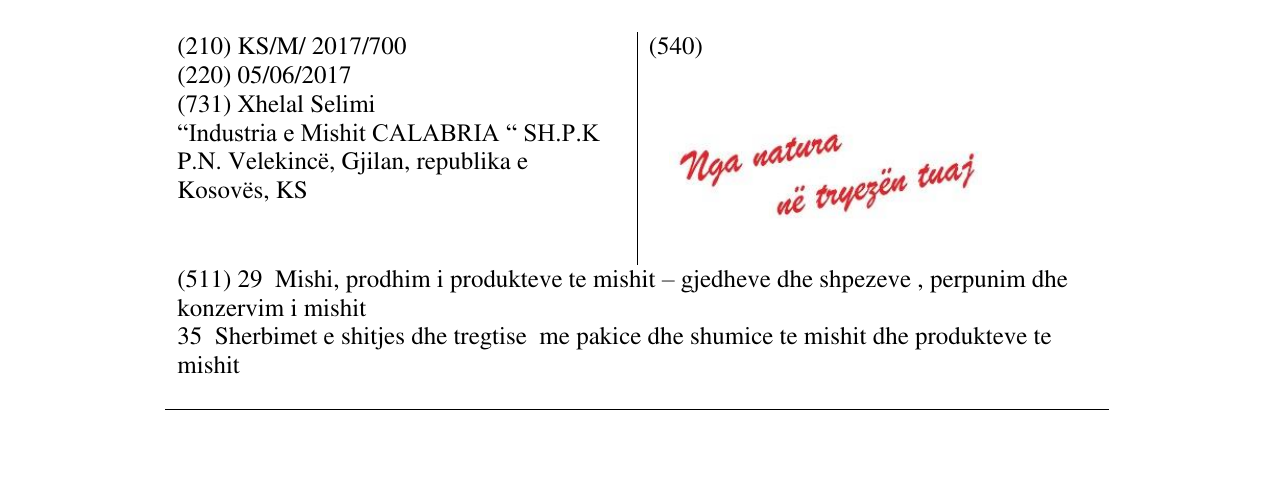 Zëri i markës Nga natura në tryezën tuaj në buletin