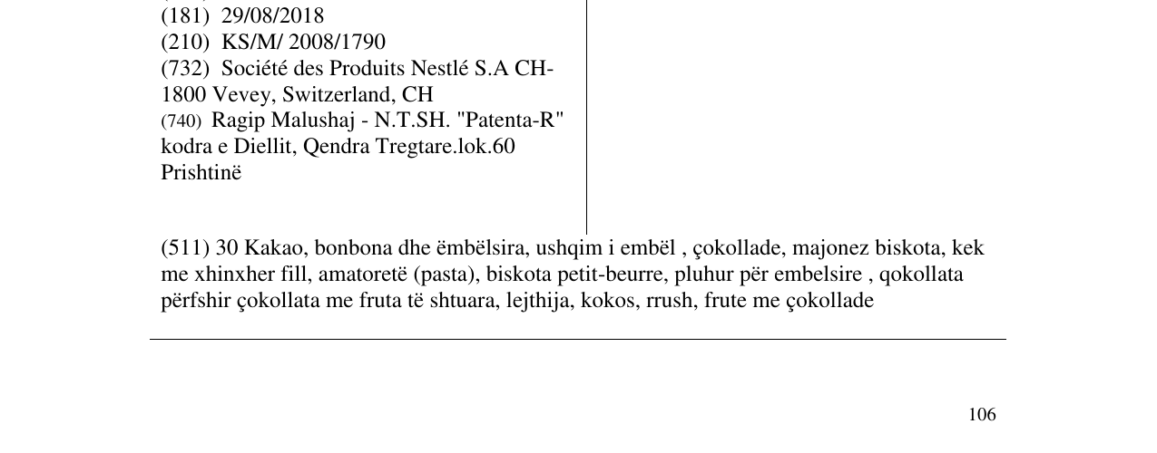 Zëri i markës COMILFO në buletin