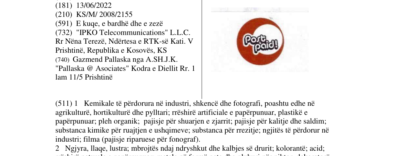 Zëri i markës postpaid! në buletin