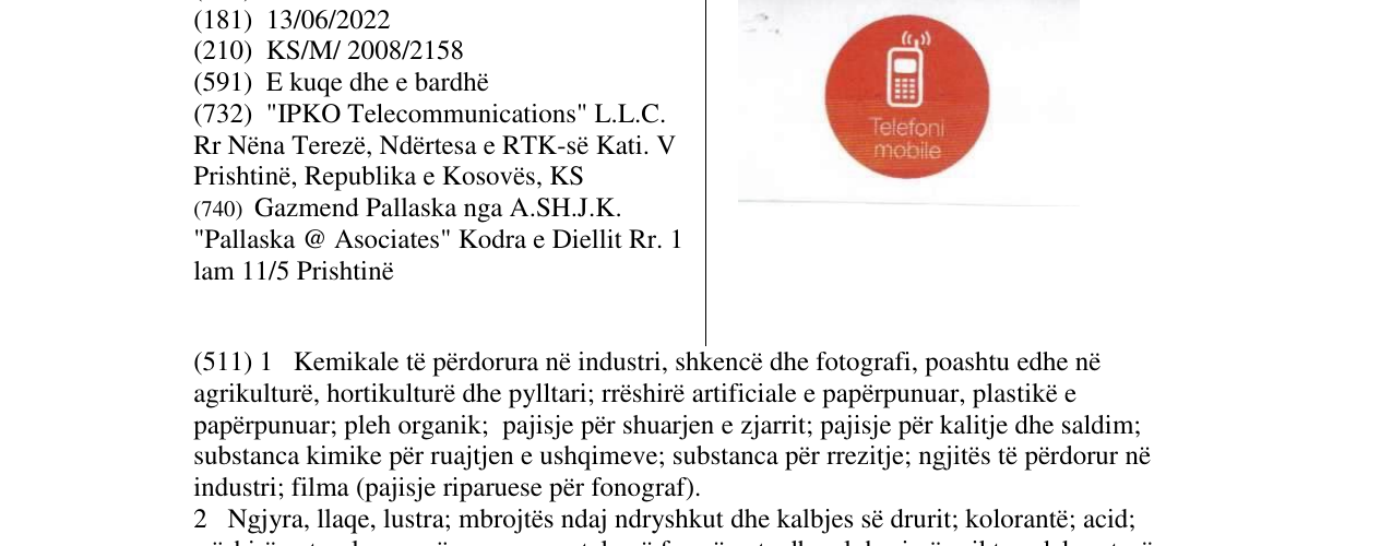 Zëri i markës Telefoni mobile në buletin