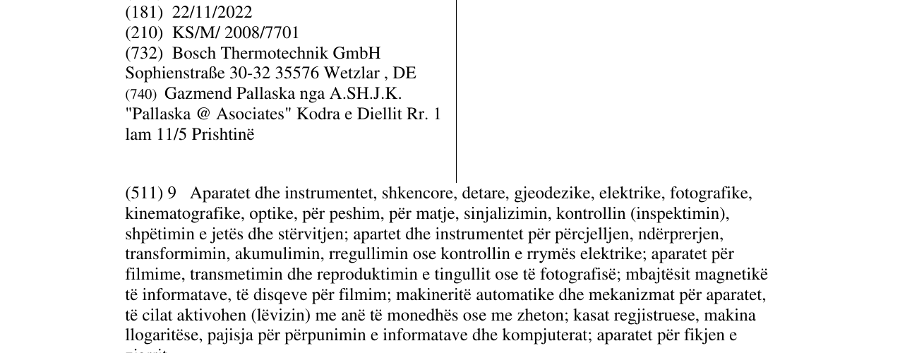 Zëri i markës Logalux në buletin