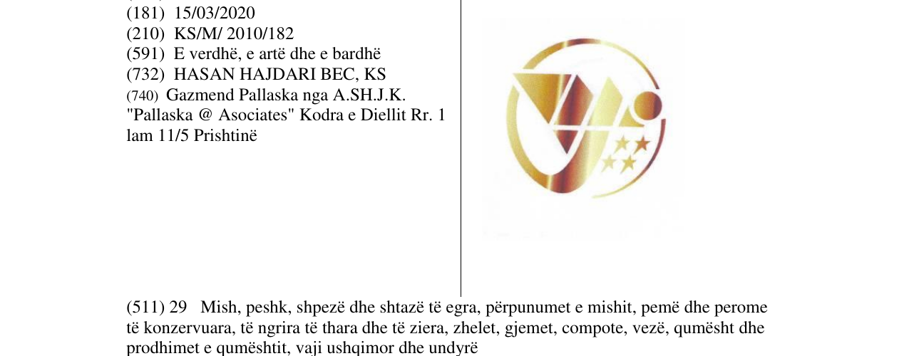 Zëri i markës Markë figurative në buletin