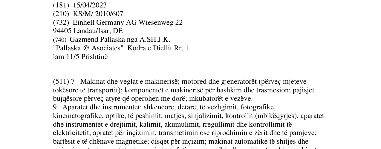 Zëri i markës EINHELL në buletin