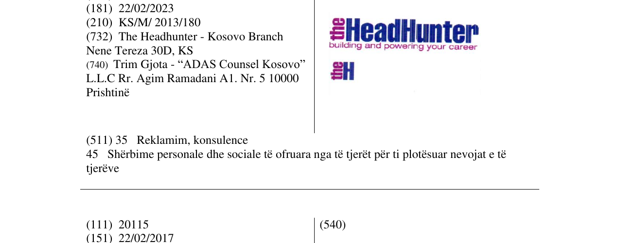 Zëri i markës theHeadHunter building and powering your career theH në buletin