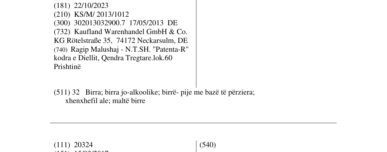 Zëri i markës LEONSTEINER në buletin