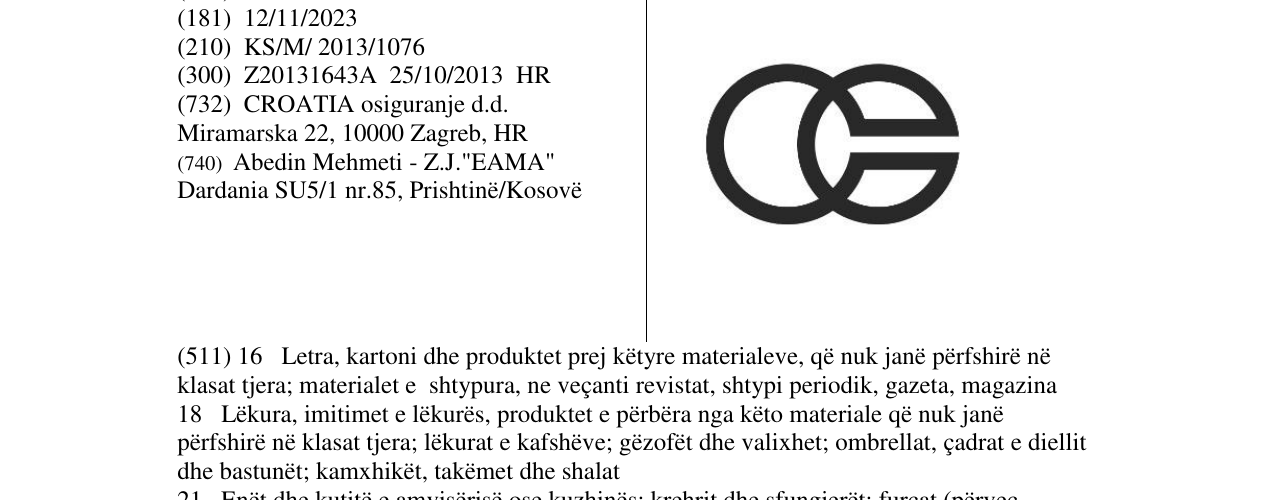 Zëri i markës Markë figurative në buletin