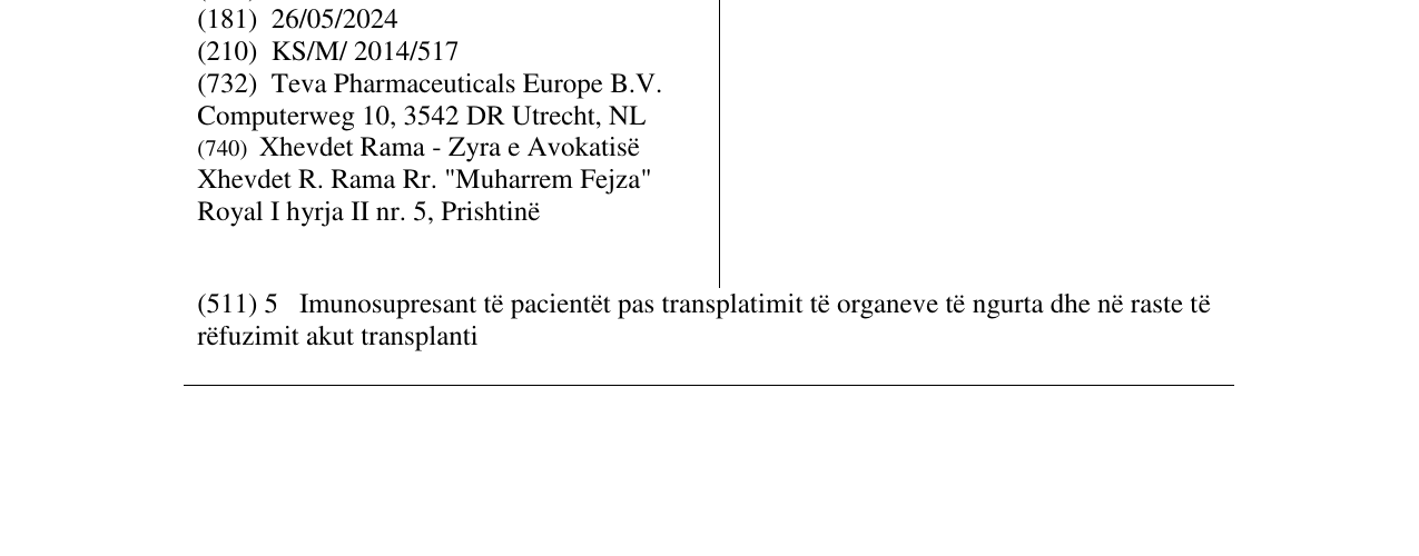 Zëri i markës ACCEMPA në buletin