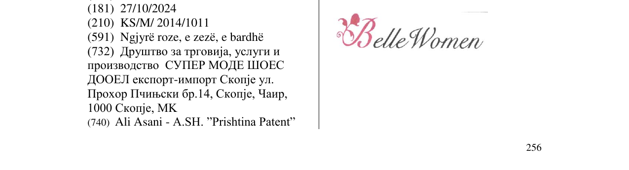 Zëri i markës BELLE WOMEN në buletin