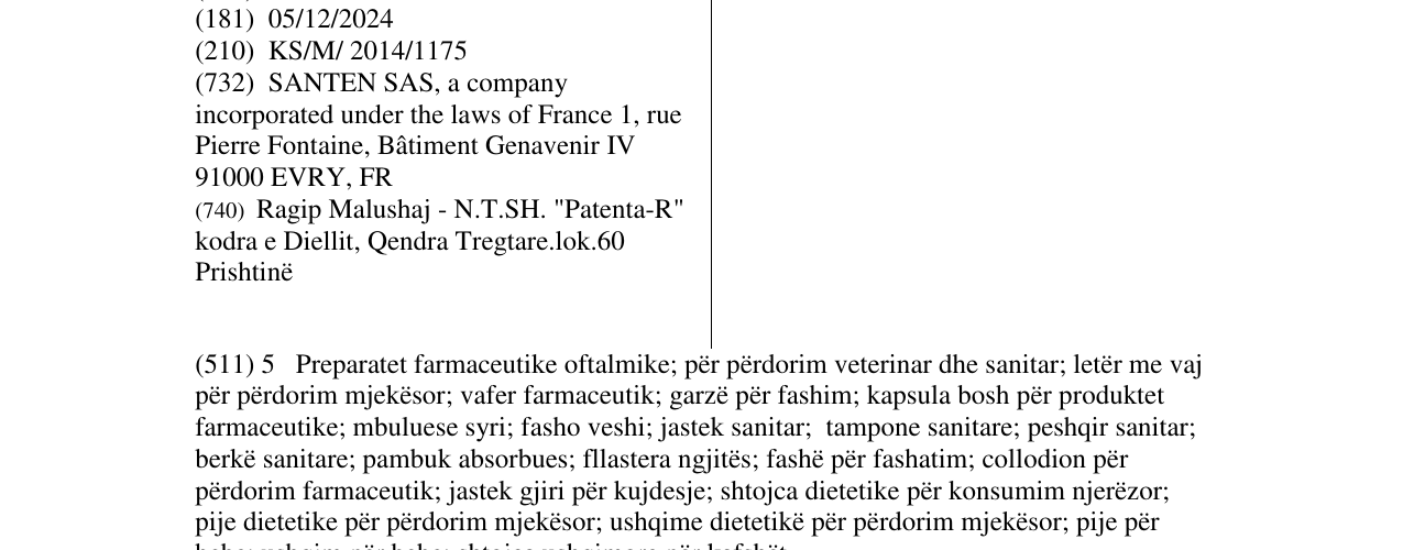 Zëri i markës Ikervis në buletin