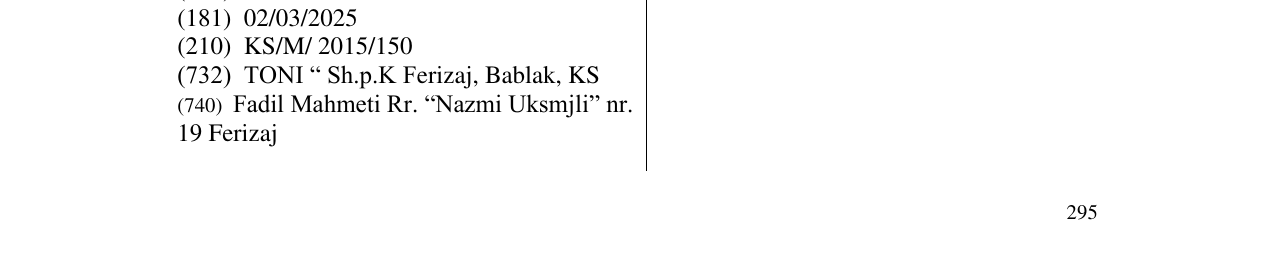 Zëri i markës CRISPY në buletin
