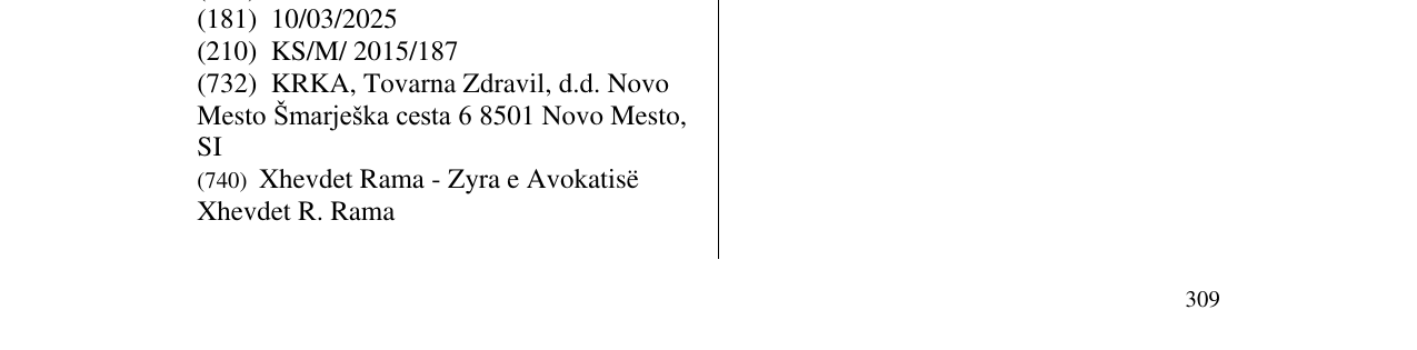 Zëri i markës LEVALOX në buletin