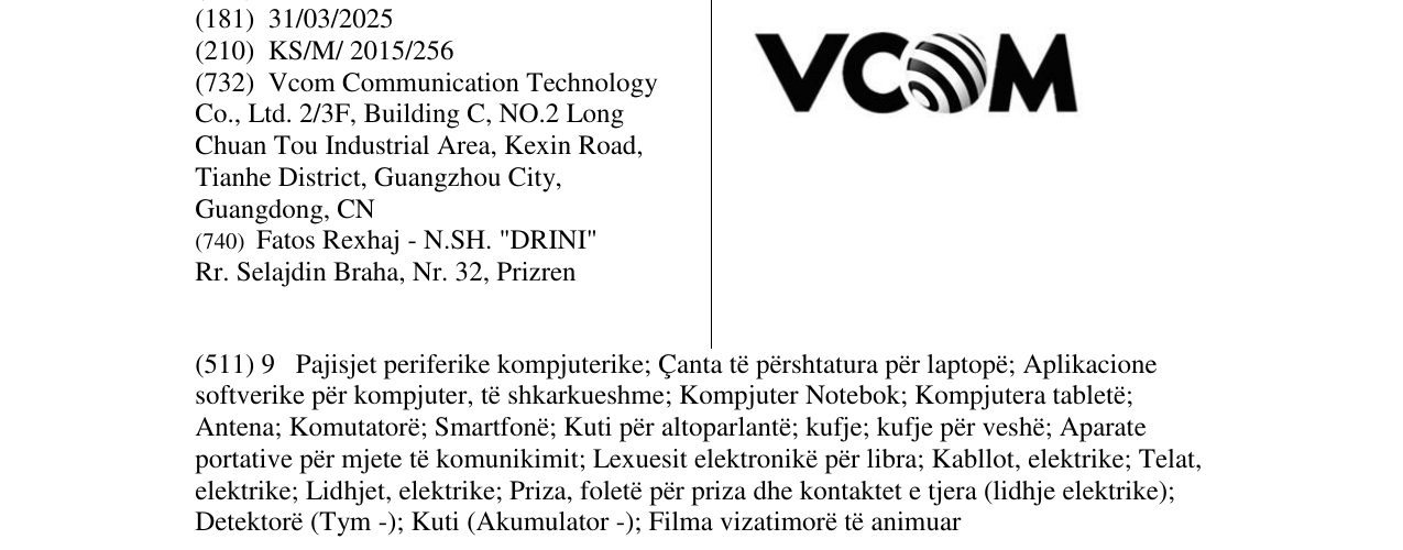 Zëri i markës VOOM në buletin
