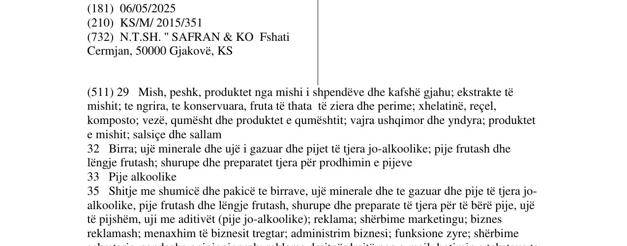 Zëri i markës MELOS në buletin