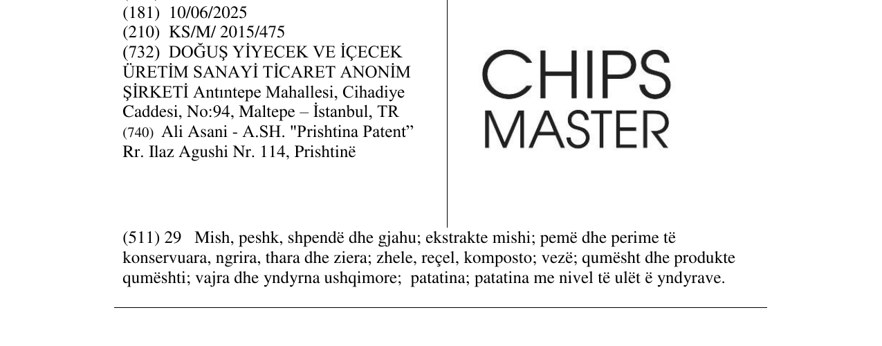 Zëri i markës Markë figurative në buletin