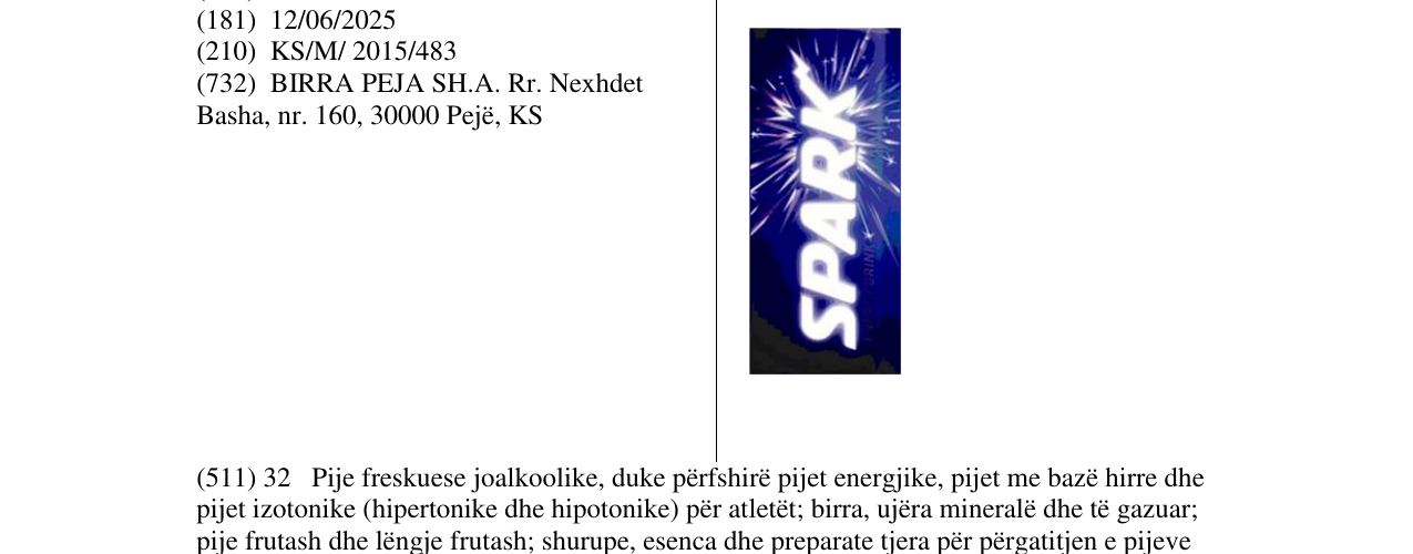 Zëri i markës Markë figurative në buletin