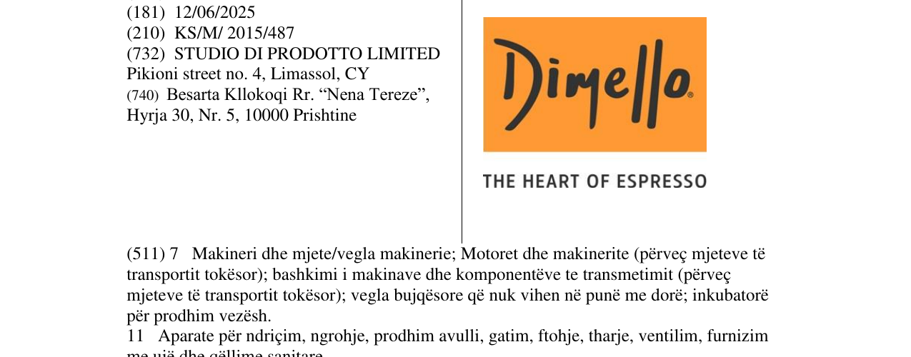 Zëri i markës Markë figurative në buletin