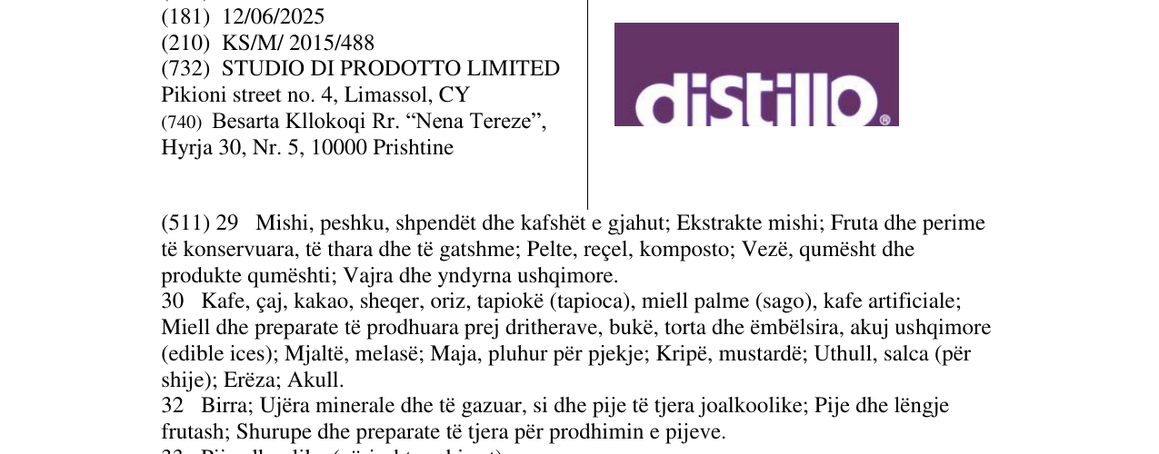 Zëri i markës Markë figurative në buletin