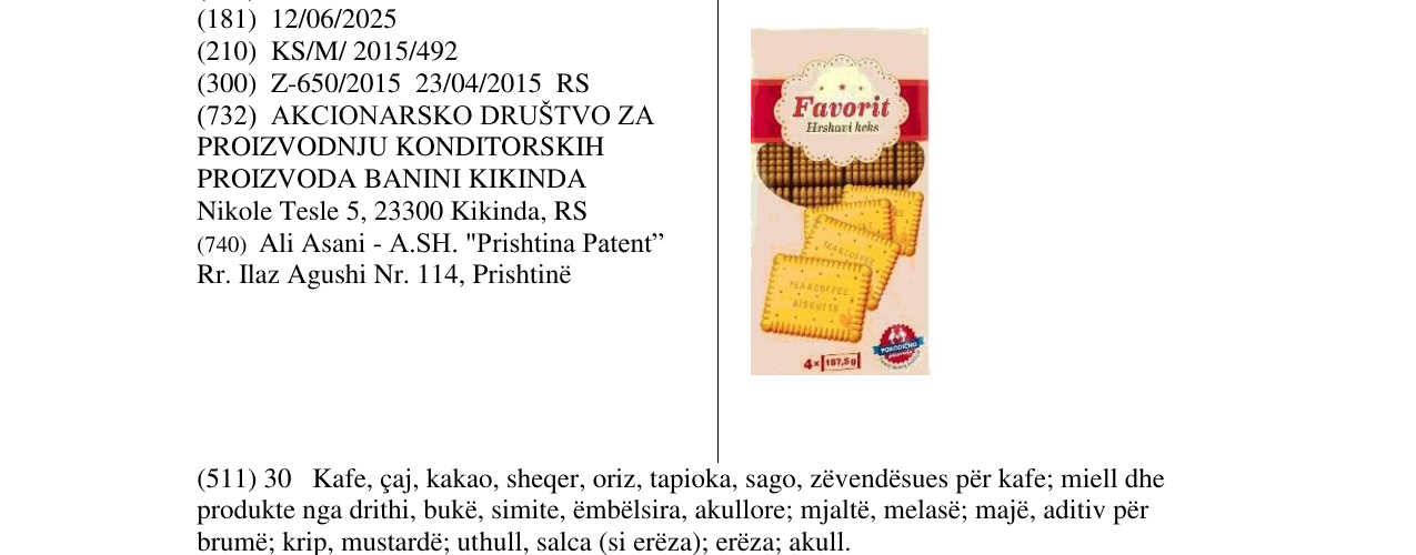 Zëri i markës Markë figurative në buletin