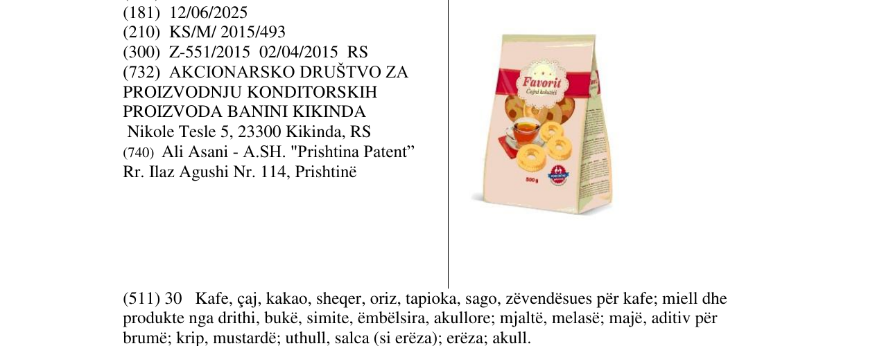Zëri i markës Markë figurative në buletin
