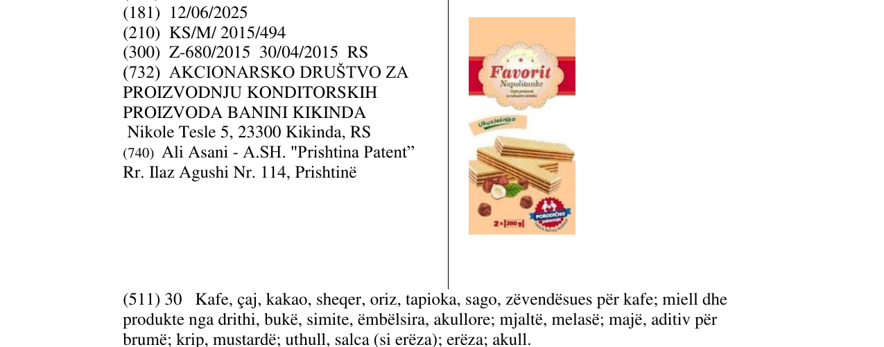 Zëri i markës Markë figurative në buletin