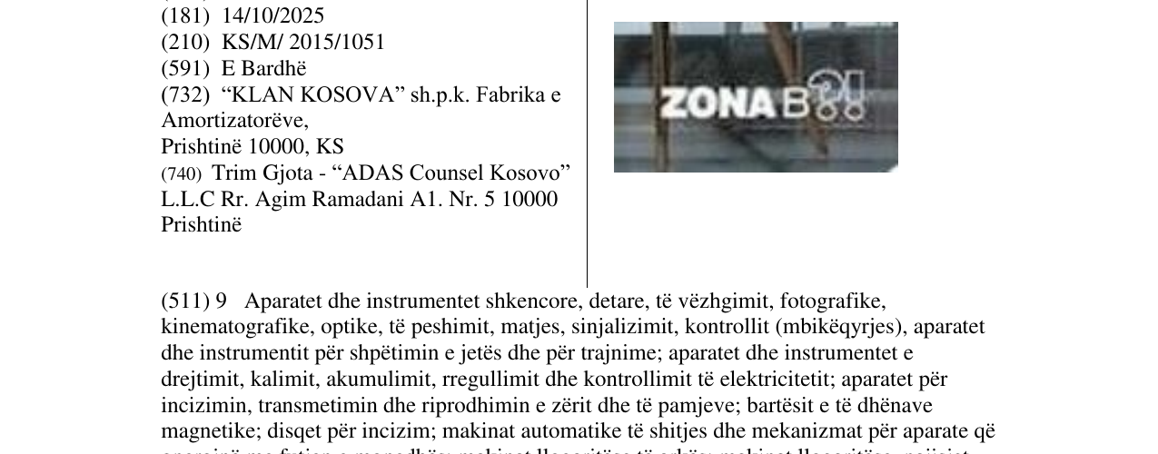 Zëri i markës ZONA B?! në buletin