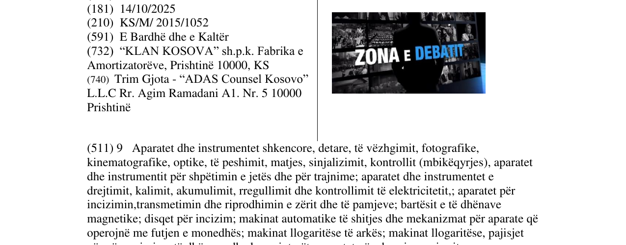 Zëri i markës ZONA E DEBATIT në buletin
