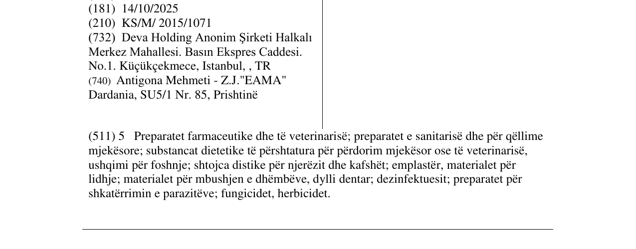 Zëri i markës Silverdin në buletin