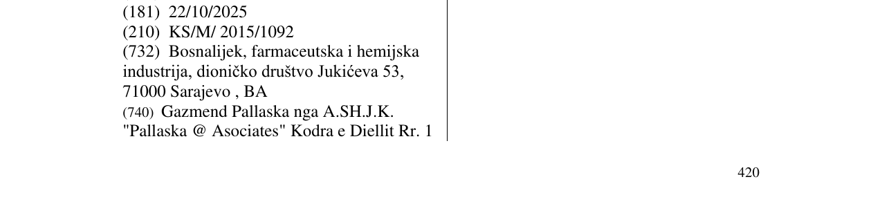 Zëri i markës ALERIX në buletin
