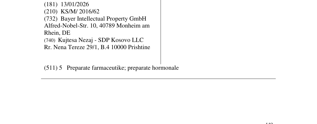 Zëri i markës YAZ në buletin