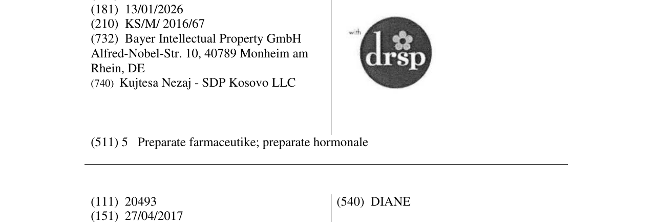 Zëri i markës drsp në buletin
