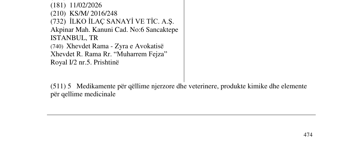 Zëri i markës İLKO në buletin