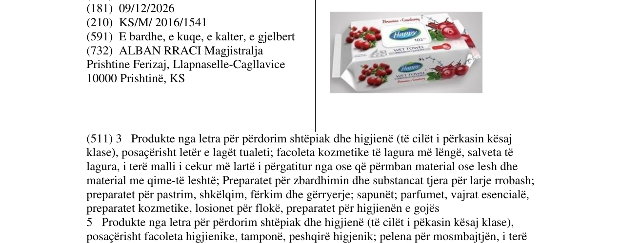 Zëri i markës Happy në buletin
