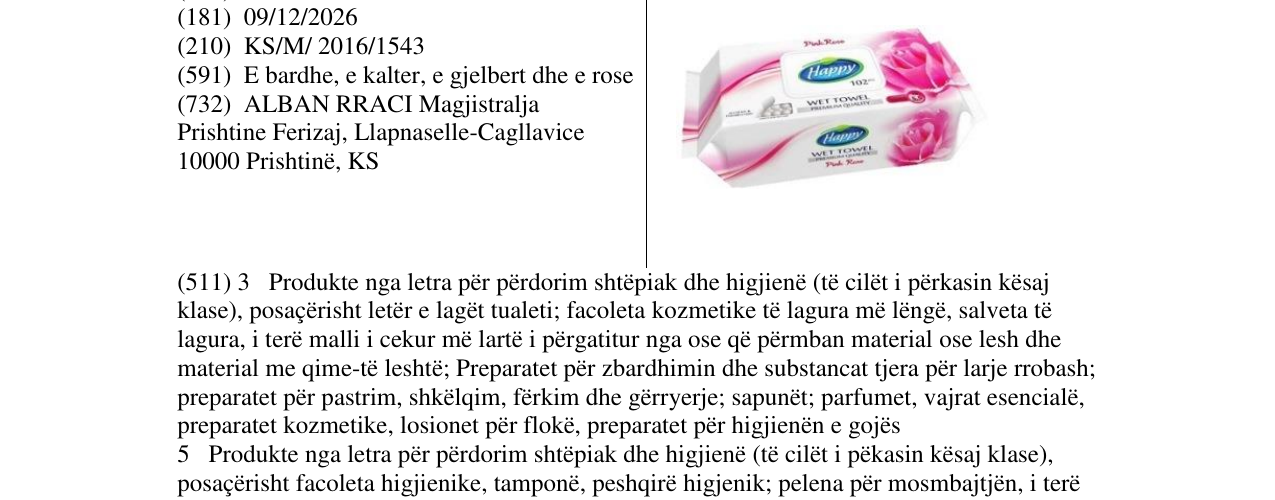 Zëri i markës Markë figurative në buletin