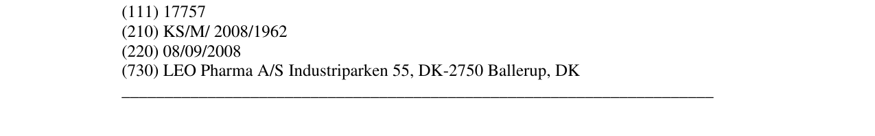 Zëri i markës LOCOID LIPOCREAM në buletin