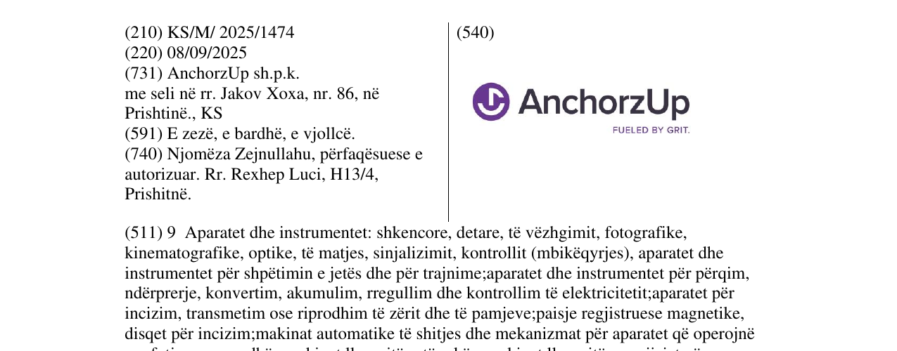 Zëri i markës AnchorzUp në buletin