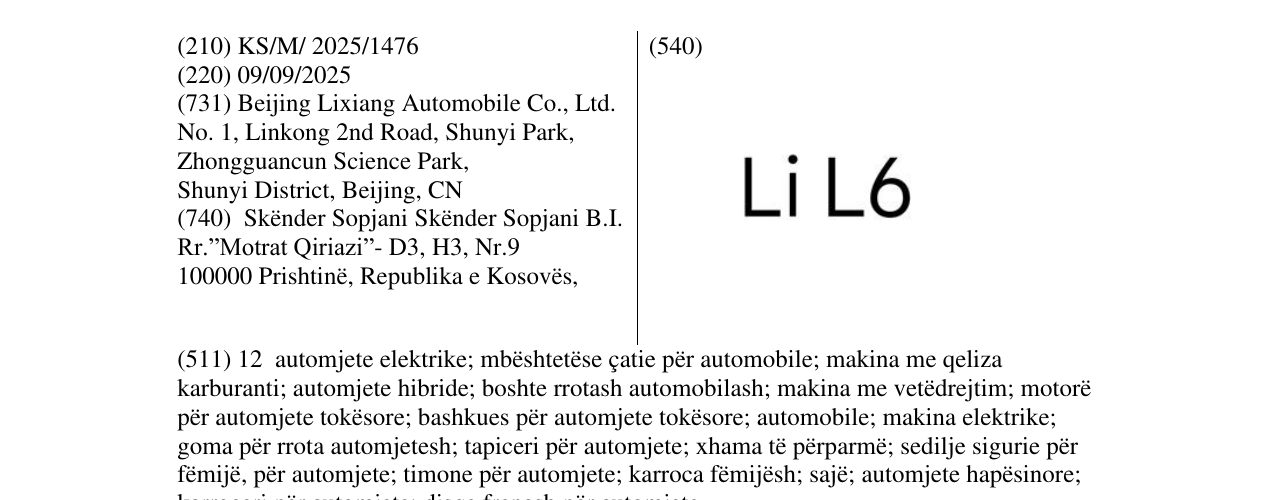 Zëri i markës LiL6 në buletin