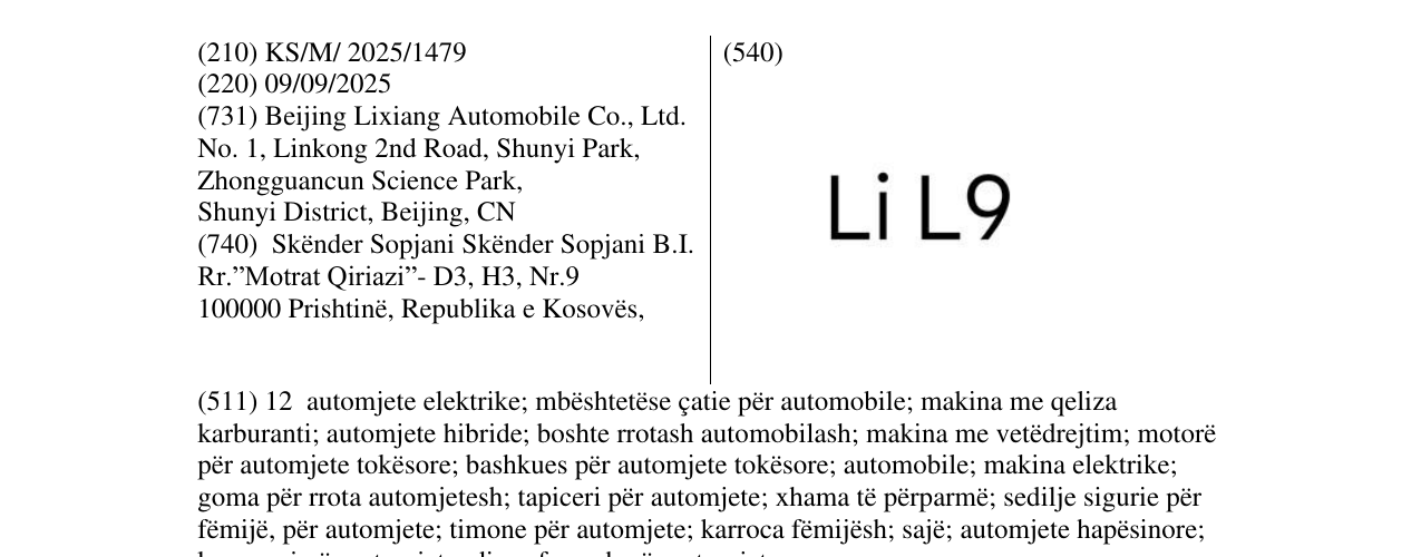 Zëri i markës LiL9 në buletin