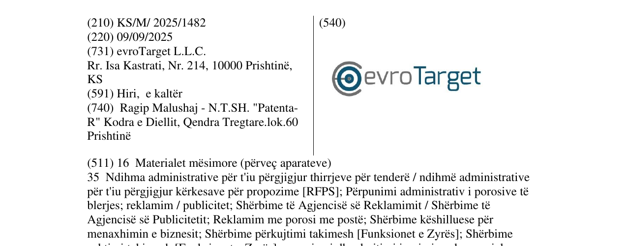 Zëri i markës evroTarget në buletin