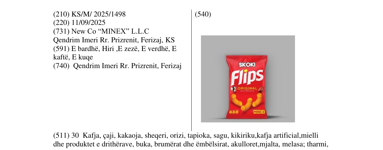 Zëri i markës SKOKI Flips në buletin