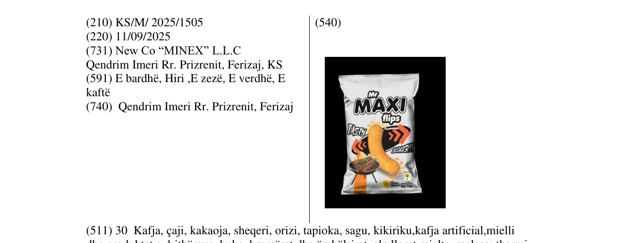 Zëri i markës Mr MAXI flips në buletin
