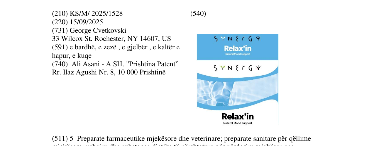 Zëri i markës SYNERGY në buletin