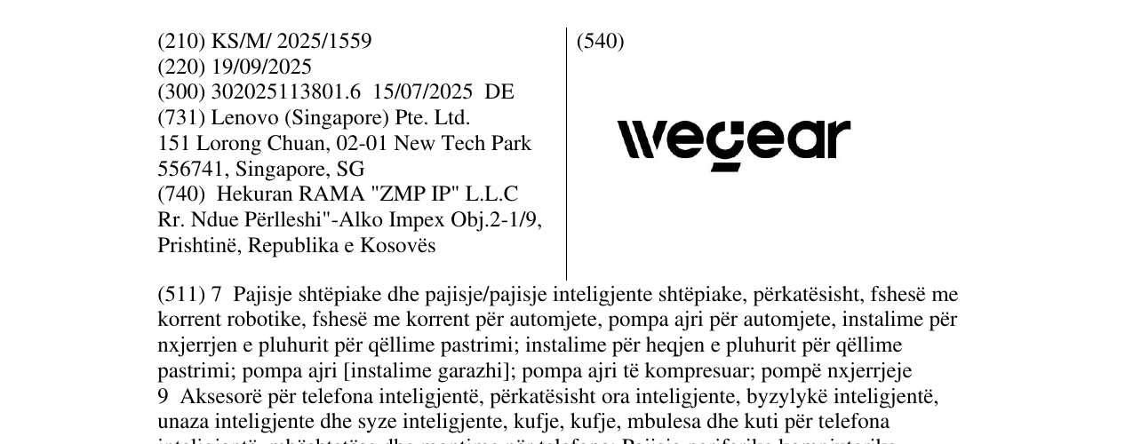 Zëri i markës wegear në buletin